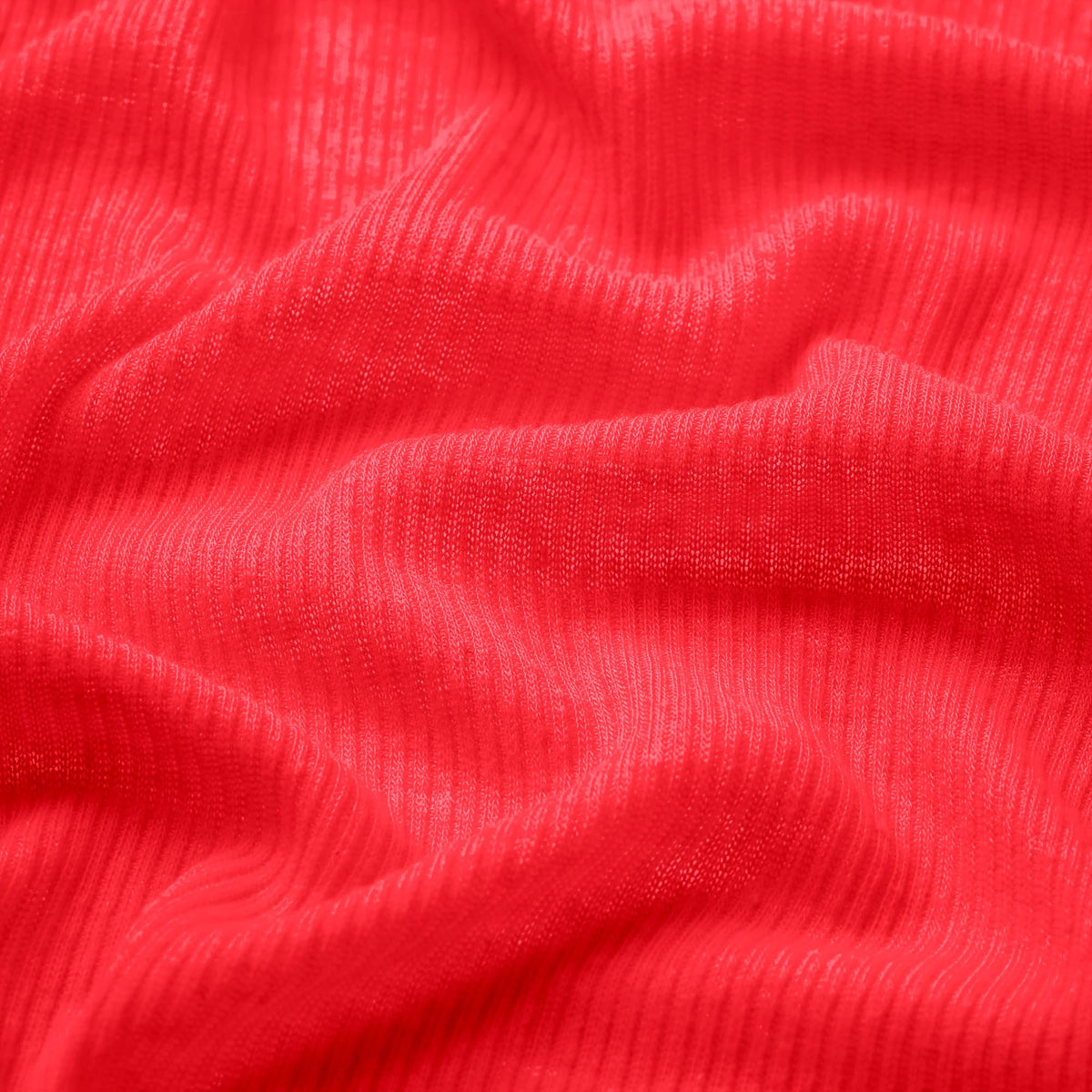 SHEER RIB LONG SLEEVE TOP | CARMINE