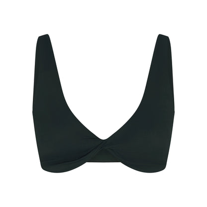 NikeSKIMS MATTE TWIST-FRONT BRA | DARK TEAL