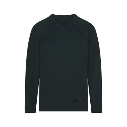 NikeSKIMS AIRY V-NECK OVERSIZED LONG SLEEVE TOP | DARK TEAL