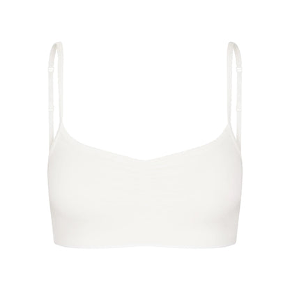 MICRO POINTELLE SCOOP BRALETTE | MARBLE