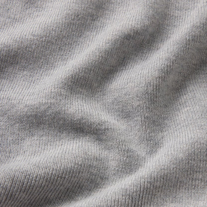 ESSENTIAL KNIT WRAP SWEATER | MID HEATHER GREY