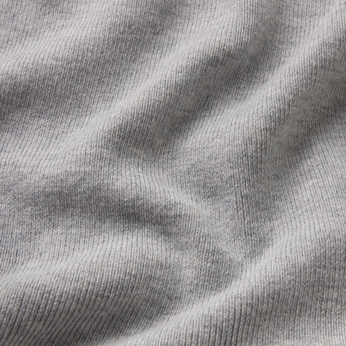 ESSENTIAL KNIT ROUNDED CROPPED CARDIGAN | MID HEATHER GREY