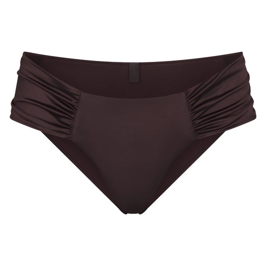 SATIN SWIM RUCHED BIKINI BOTTOM | PHOENIX
