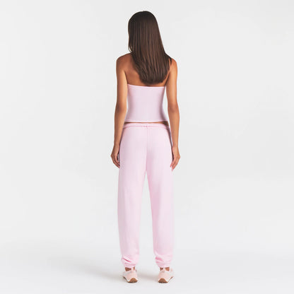 COTTON FLEECE JOGGER | CHERRY BLOSSOM