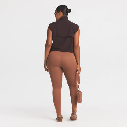 NikeSKIMS STRETCH NYLON OVERSIZED VEST | DARK ROAST