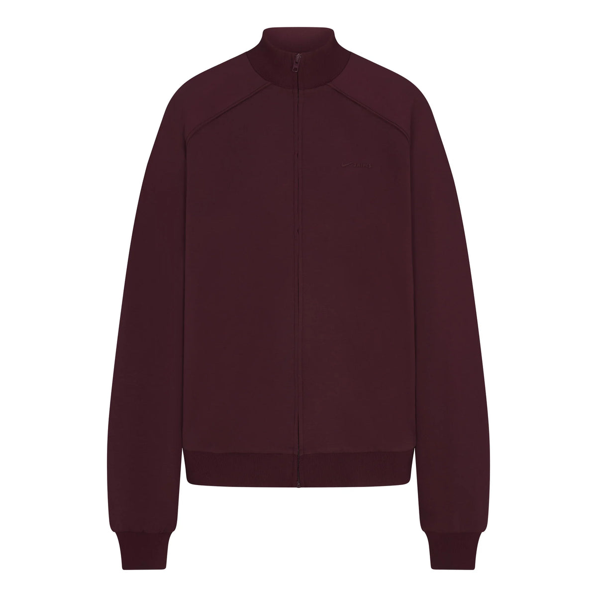 NikeSKIMS MATTE TRICOT OVERSIZED TRACK JACKET | CURRANT