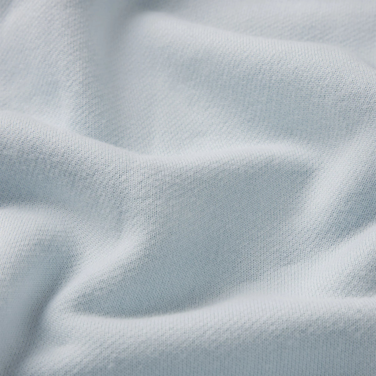 DRAPEY FRENCH TERRY MINI SKIRT | POWDER BLUE