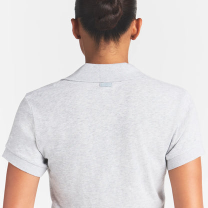 WORN IN JERSEY POLO | LIGHT HEATHER GREY