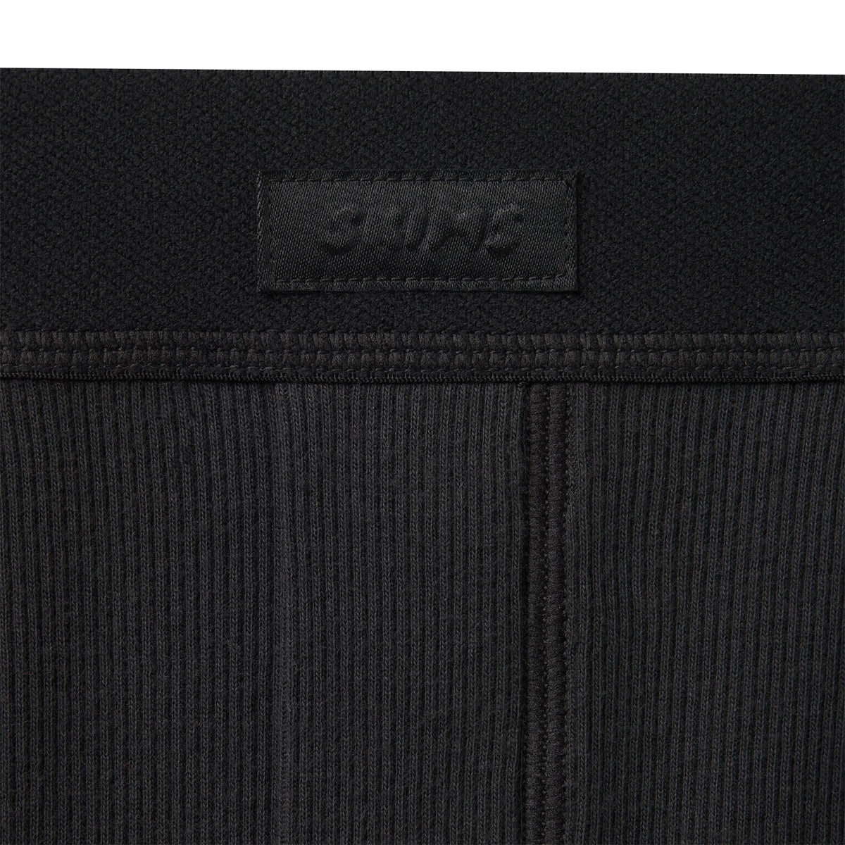 COTTON RIB LOOSE BOXER | SOOT