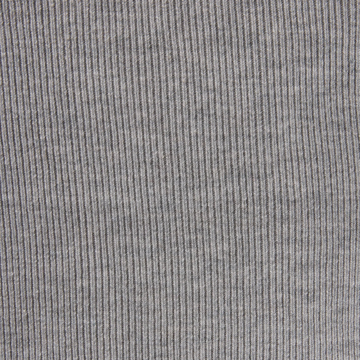 ESSENTIAL KNIT LONG SLEEVE V NECK | MID HEATHER GREY