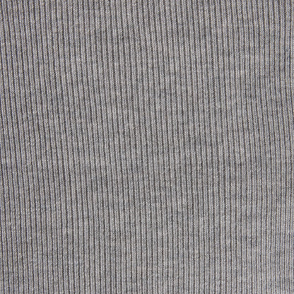 ESSENTIAL KNIT LONG SLEEVE V NECK | MID HEATHER GREY