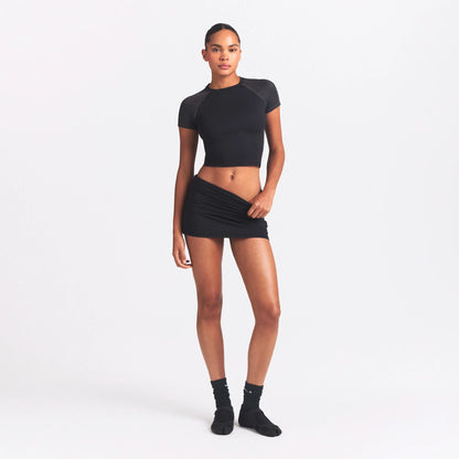 NikeSKIMS AIRY DRI-FIT™ FOLDOVER SKORT | OBSIDIAN