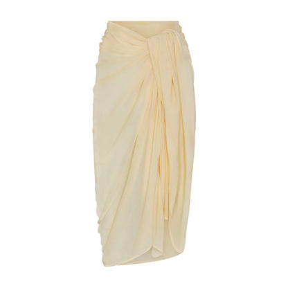 SWIM COVER-UPS SHEER SARONG | LIGHT MARZIPAN
