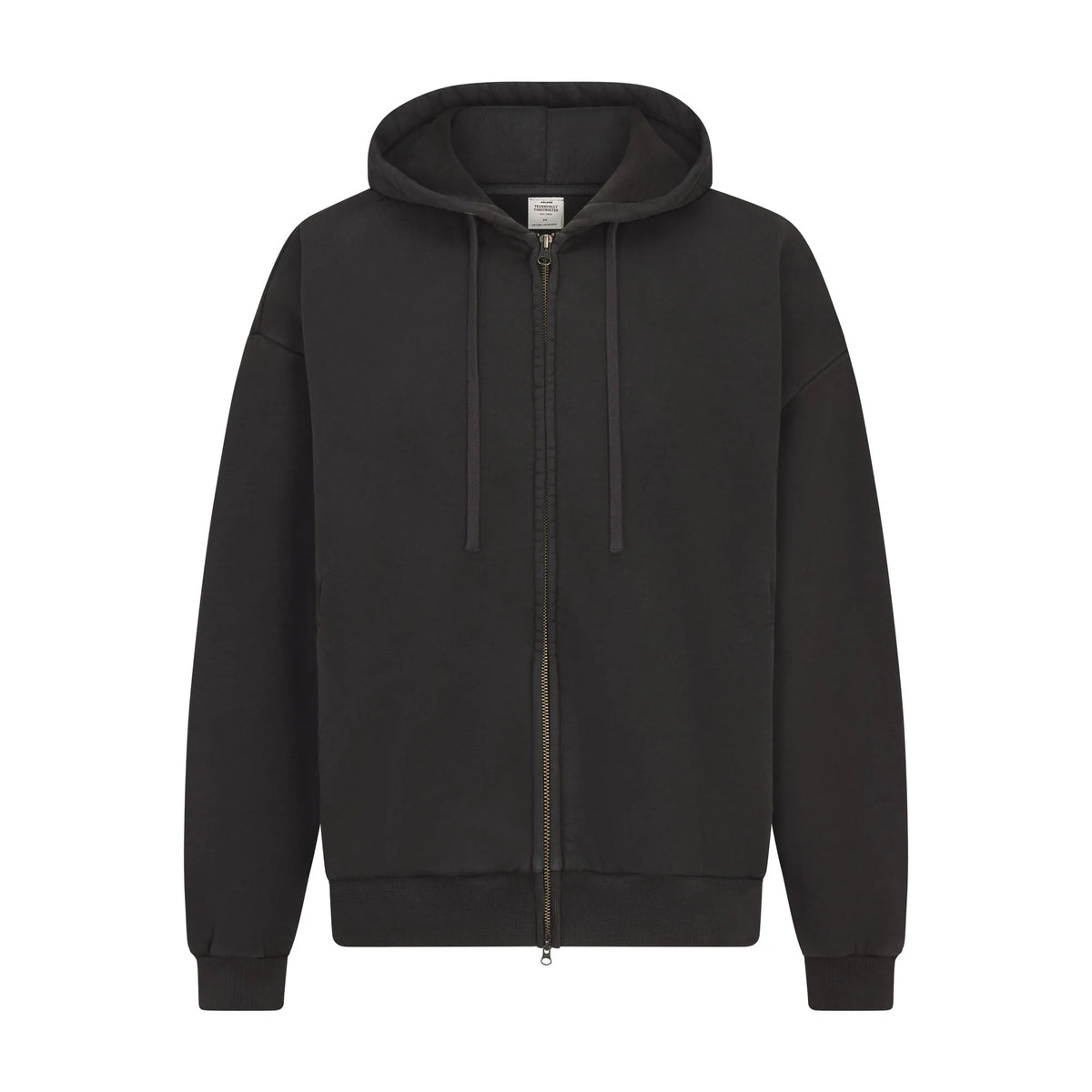 HEAVYWEIGHT FLEECE ZIP UP HOODIE | WASHED ONYX