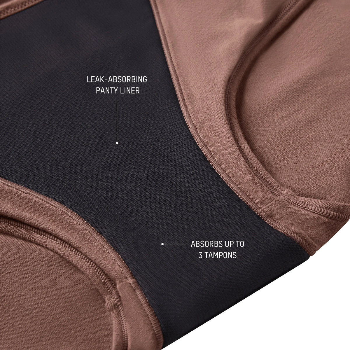PERIOD PANTIES BRIEF | OBSIDIAN