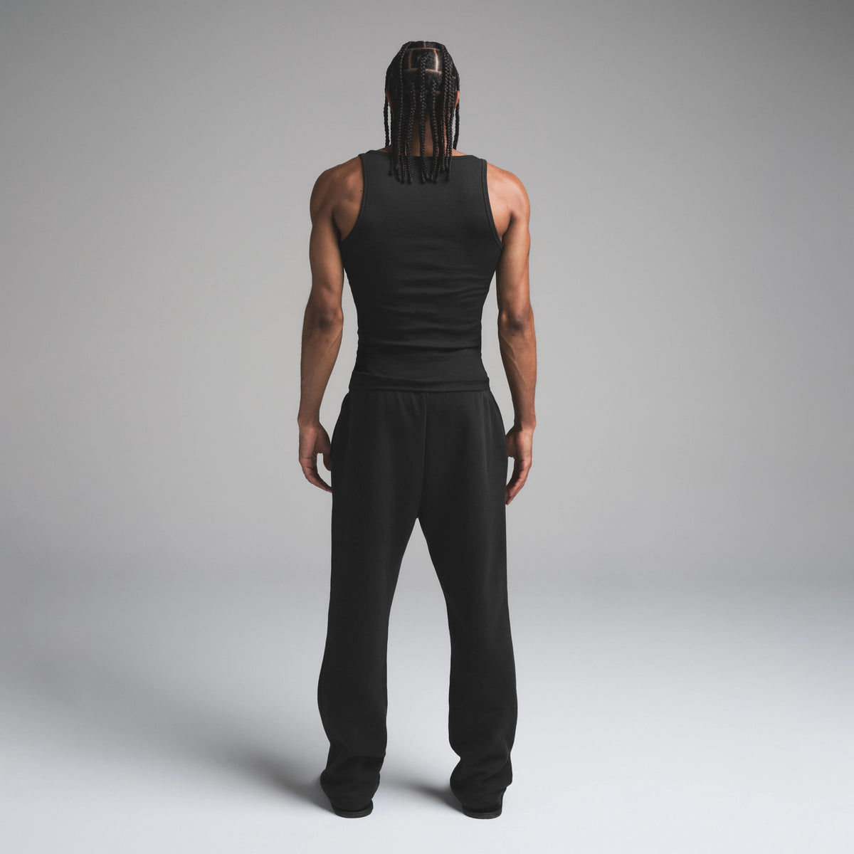 SKIMS COTTON MENS RIB TANK 3-PACK | ONYX