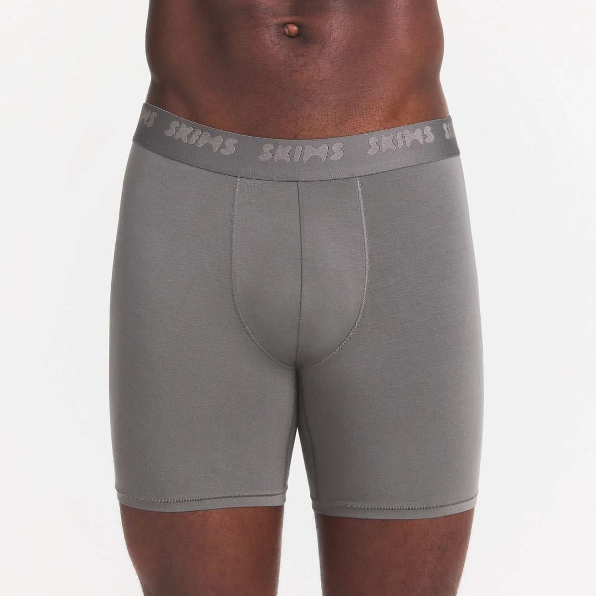 SKIMS STRETCH MENS 5" BOXER BRIEF | GUNMETAL