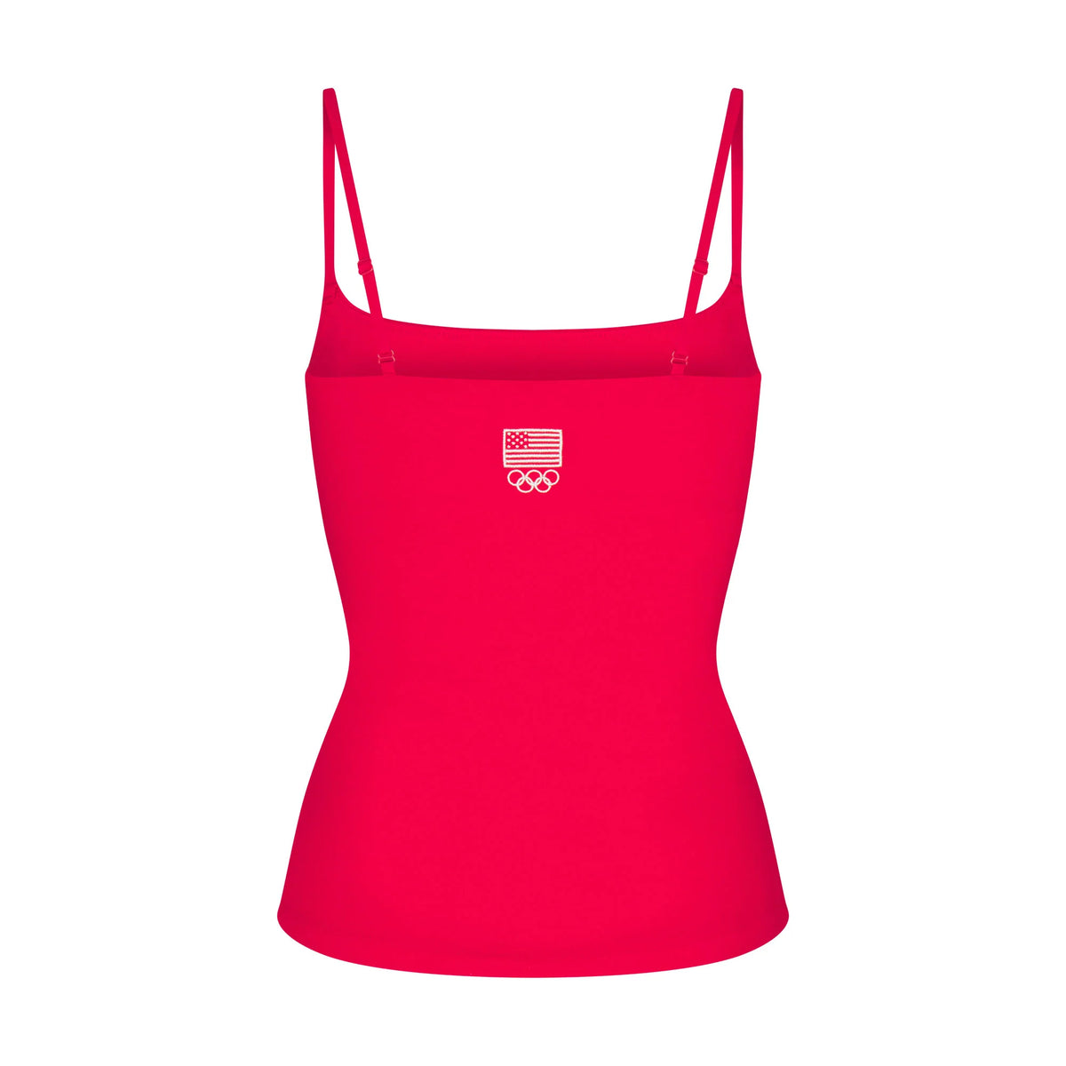 SKIMS FOR TEAM USA COTTON JERSEY OLYMPIC CAMI | RED