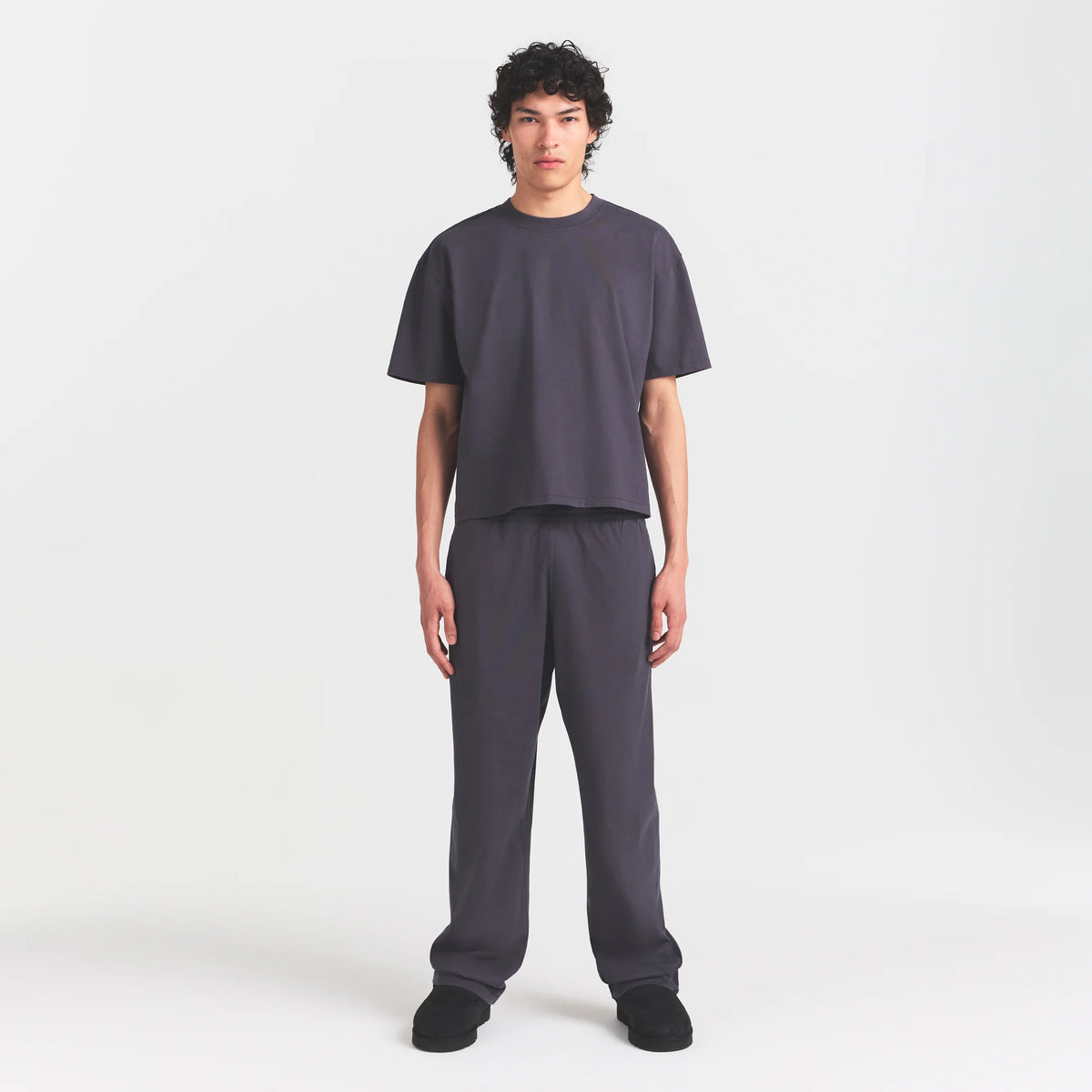 HEAVYWEIGHT COTTON MENS RELAXED PANT | RAVEN