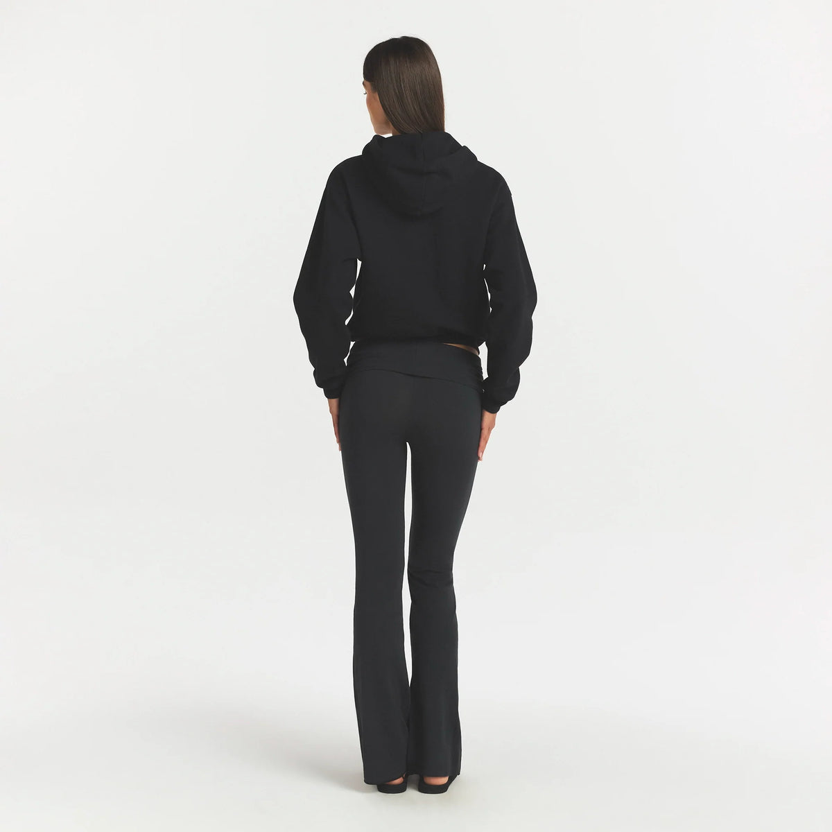 COTTON FLEECE HOODIE | ONYX