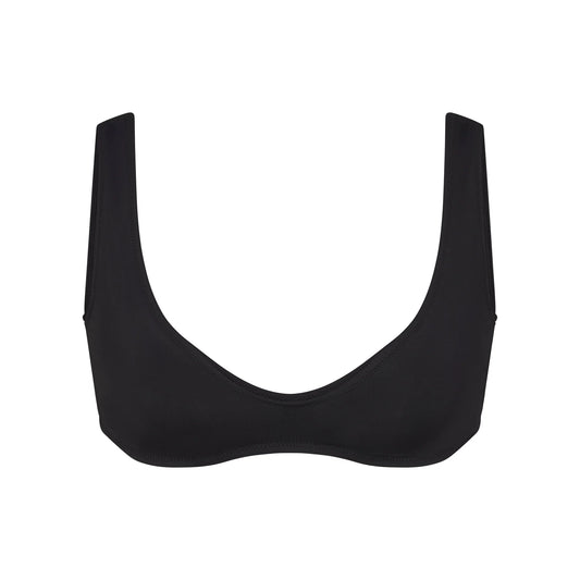 SIGNATURE SWIM PLUNGE BIKINI TOP | ONYX