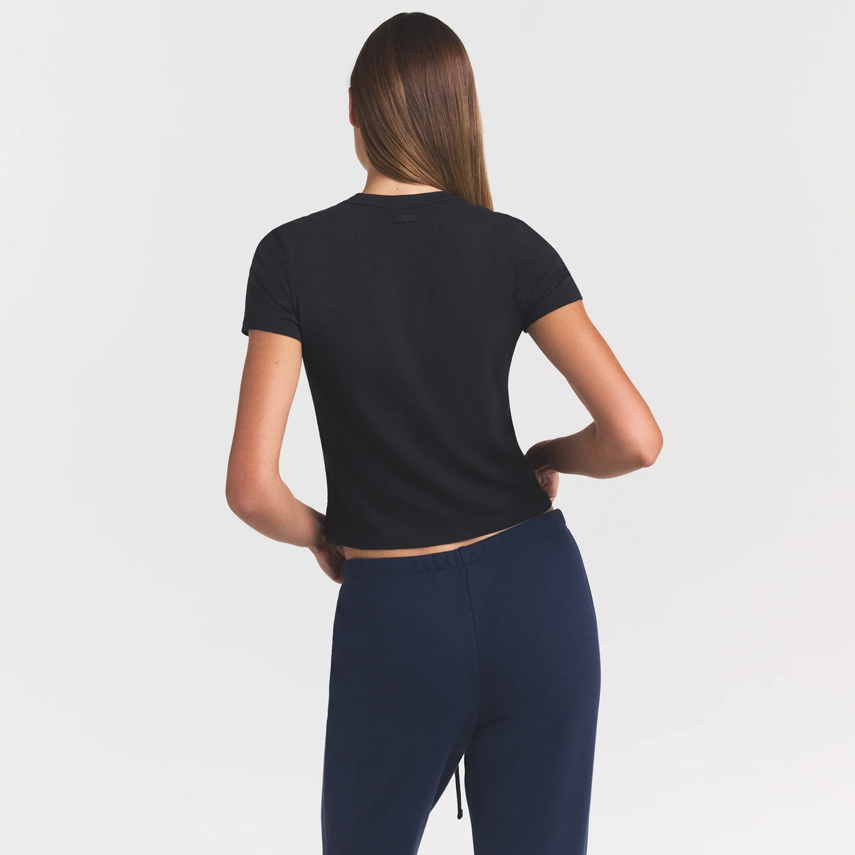 WORN IN JERSEY BABY V NECK TEE | WASHED ONYX