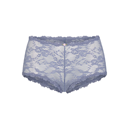 STRETCH LACE BOY SHORT | SLATE