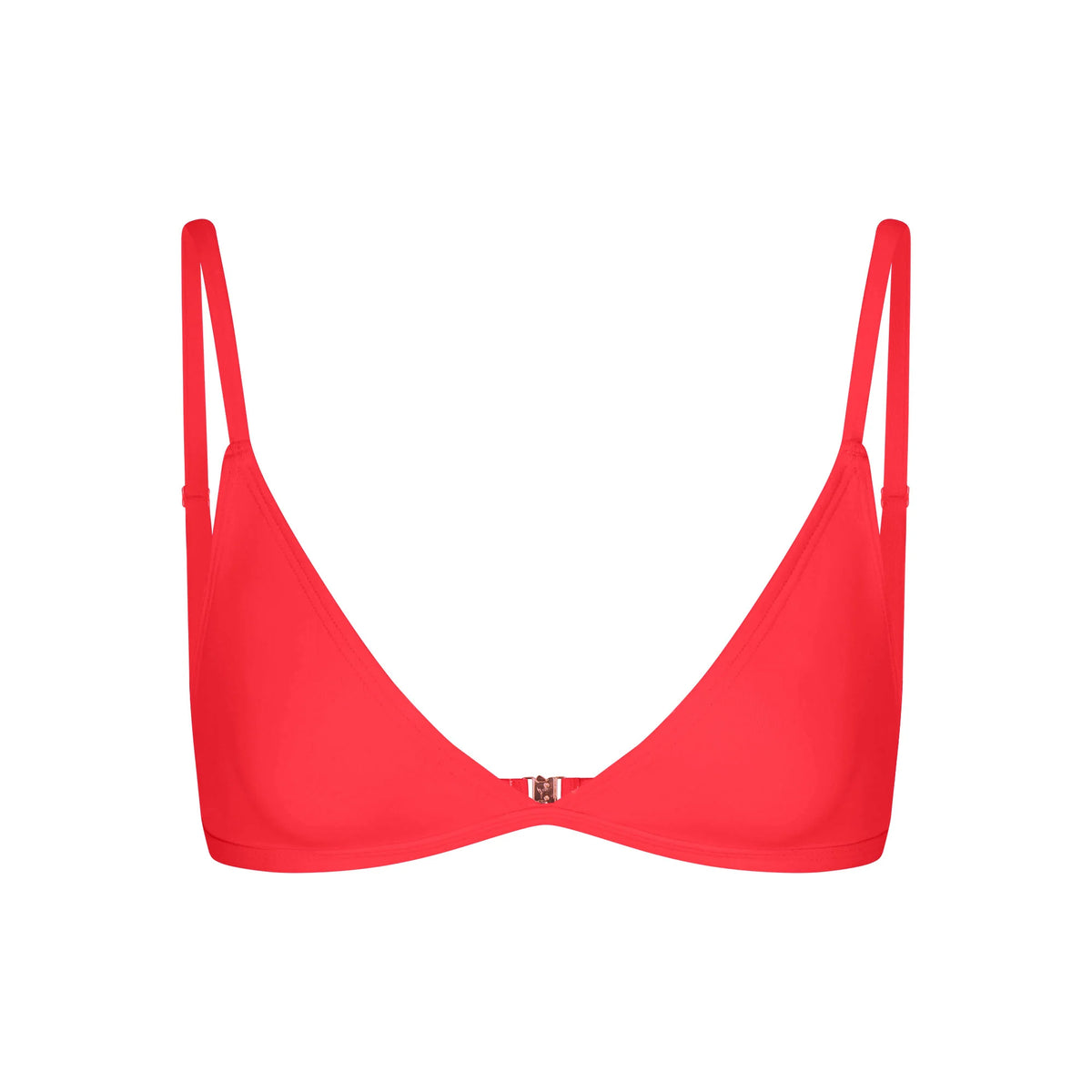 ICONIC SWIM TRIANGLE BIKINI TOP | CARMINE