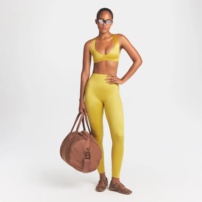 NikeSKIMS SATIN SHINE PLUNGE T-BACK BRA | CITRINE