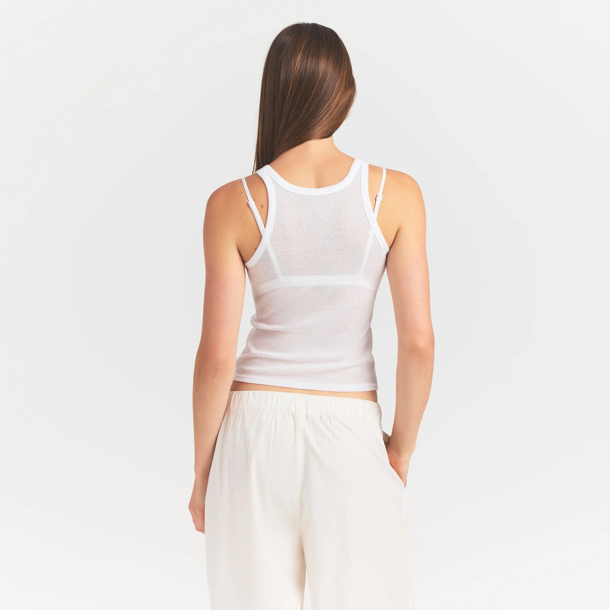 SHEER RIB TANK | SNOW