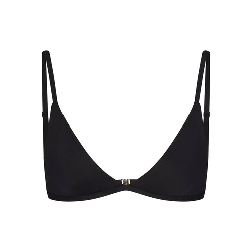 ICONIC SWIM TRIANGLE BIKINI TOP | OBSIDIAN