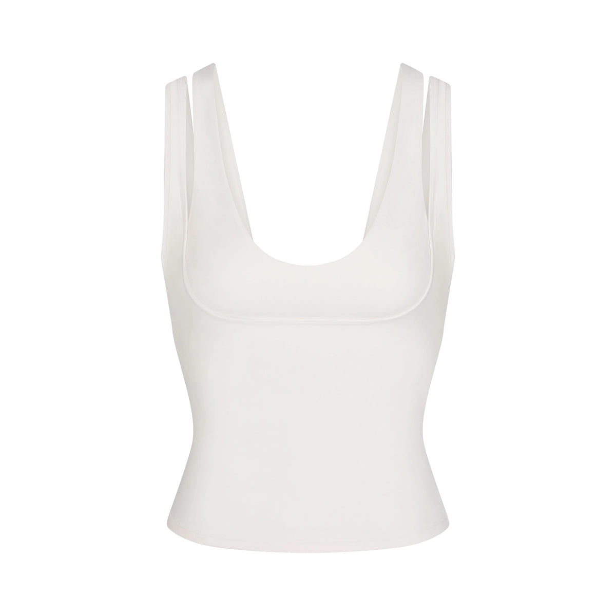 NikeSKIMS MATTE DOUBLE STRAP SCOOP TANK | IVORY