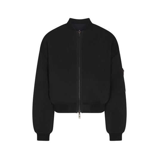 NEOPRENE OUTERWEAR REVERSIBLE BOMBER JACKET | OBSIDIAN