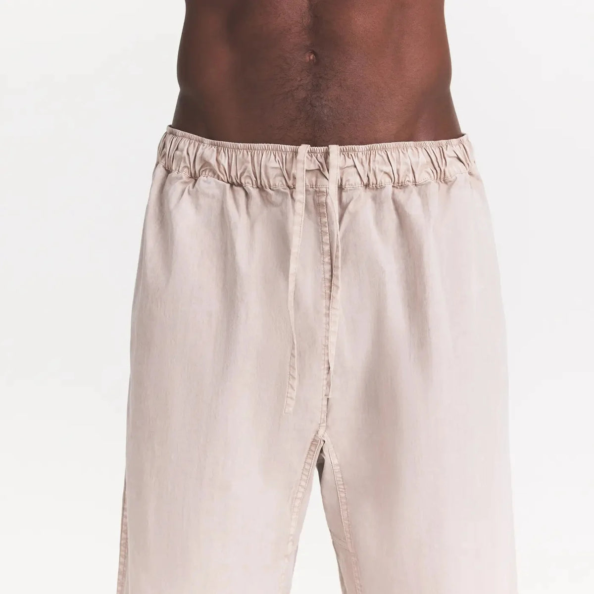 WOVEN MENS PULL-ON PANT | STONE