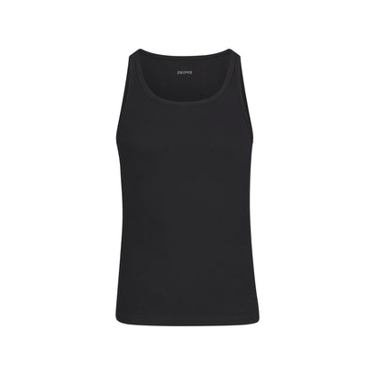SKIMS COTTON MENS RIB TANK 3-PACK | ONYX