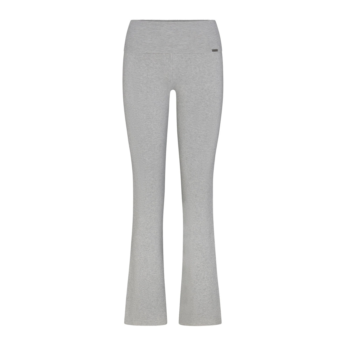 ESSENTIAL KNIT FOLDOVER PANT | MID HEATHER GREY