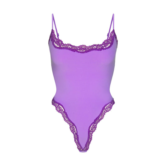 FITS EVERYBODY LACE CAMI BODYSUIT | ULTRA VIOLET TONAL