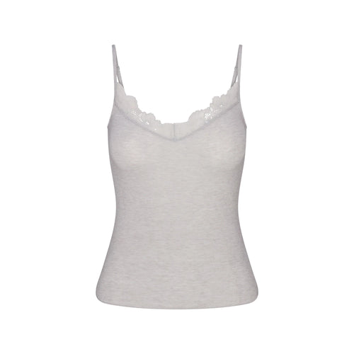 SHEER MODAL LACE CAMI | HEATHER GREY