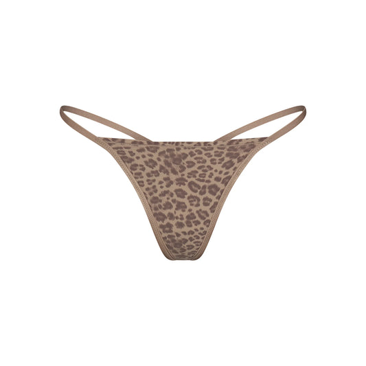 FITS EVERYBODY T-STRING THONG | DESERT LEOPARD INK PRINT