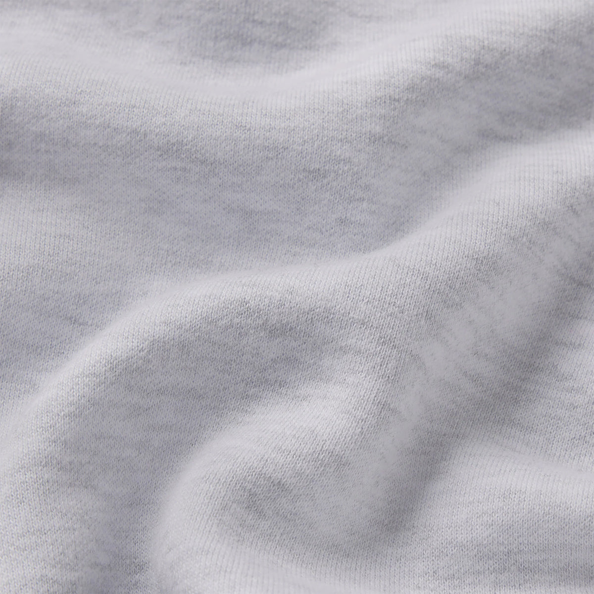 COTTON FLEECE SHRUNKEN CARDIGAN | LIGHT HEATHER GREY