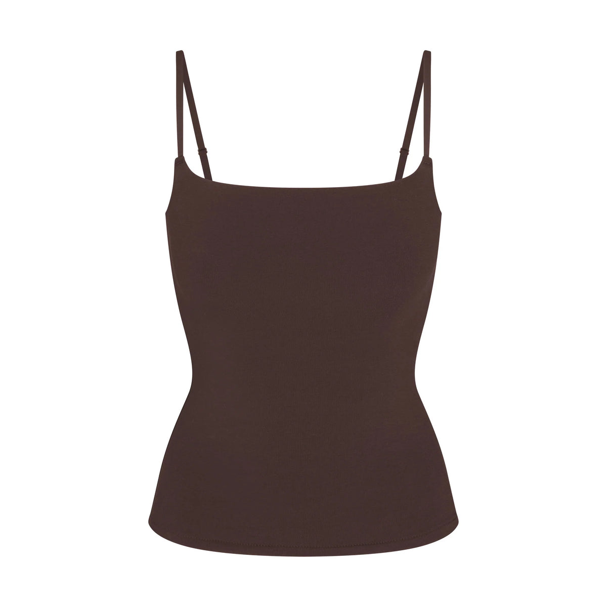 COTTON JERSEY CAMI | ESPRESSO