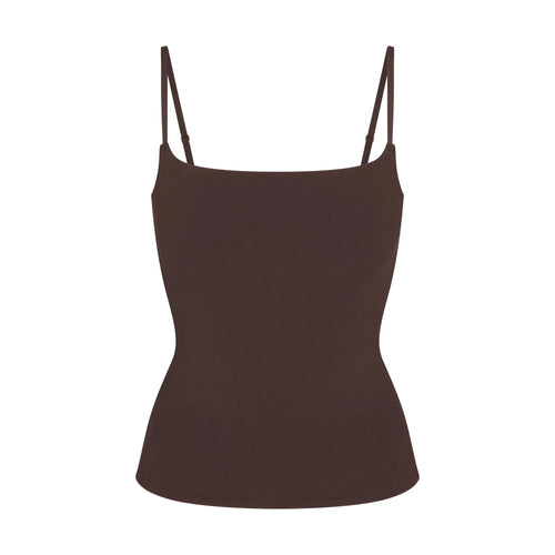 COTTON JERSEY CAMI | ESPRESSO
