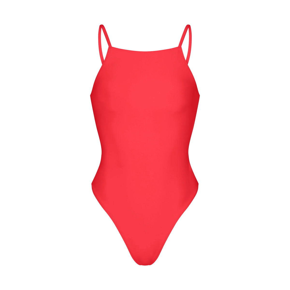 ICONIC SWIM HIGH NECK ONE PIECE | CARMINE