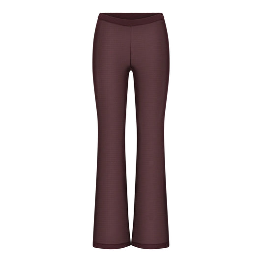 SLINKY KNIT LOW RISE PANT | CURRANT