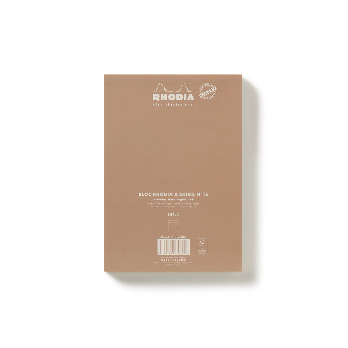RHODIA X SKIMS NOTEPAD SET | NEUTRAL MULTI