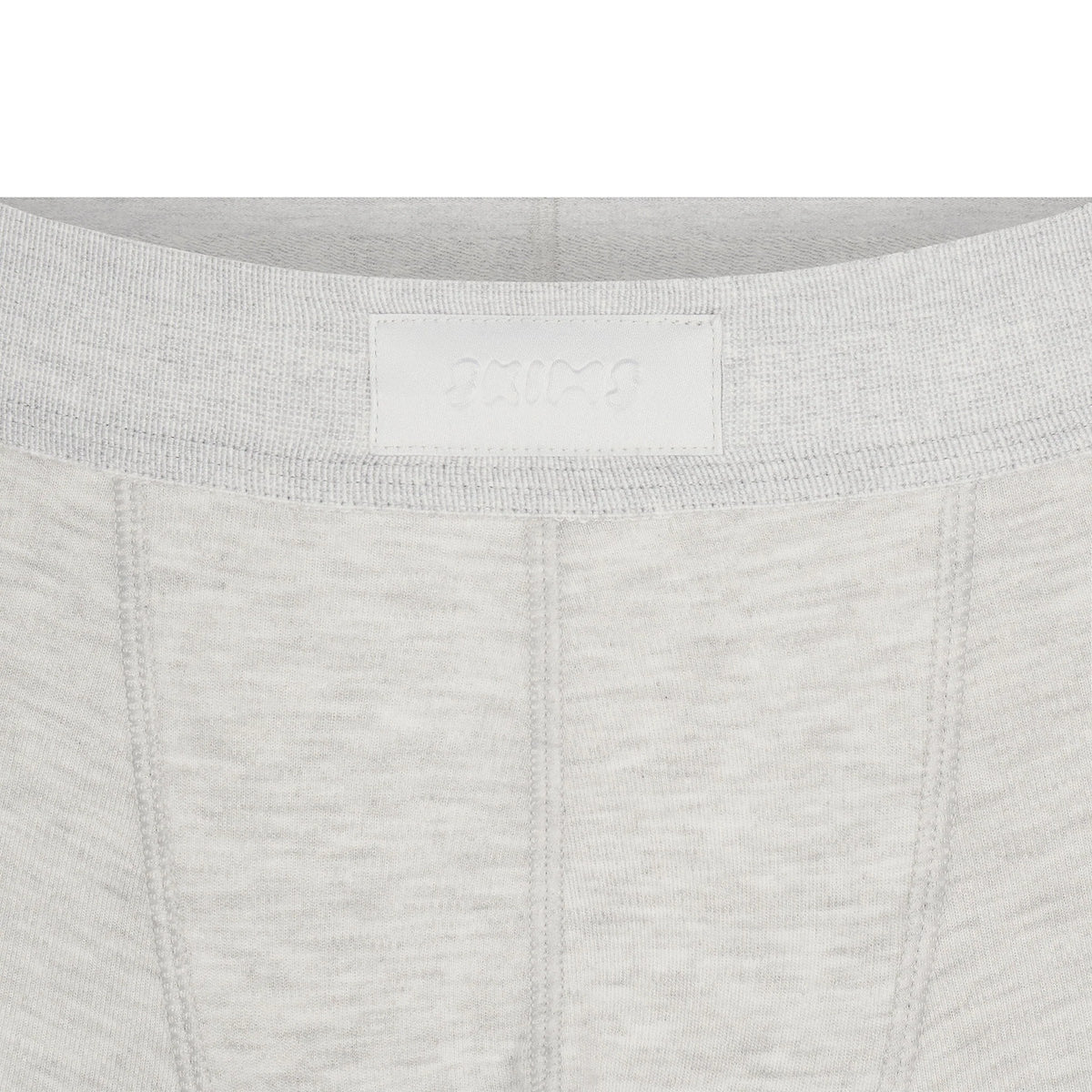 SKIMS COTTON MENS 3" BOXER BRIEF | LIGHT HEATHER GREY