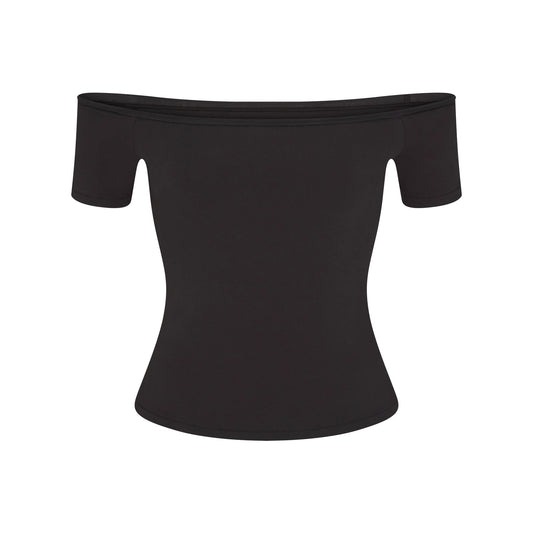 COTTON JERSEY OFF THE SHOULDER TOP | SOOT