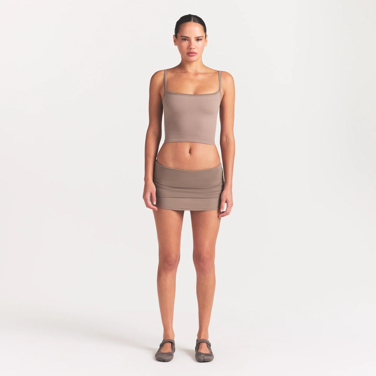 NikeSKIMS AIRY DRI-FIT™ FOLDOVER SKORT | DRIFTWOOD