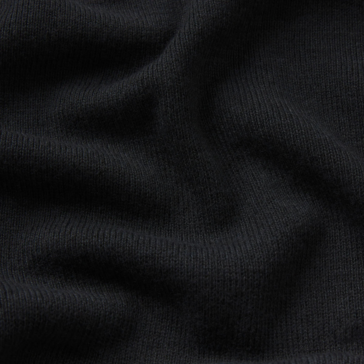 ESSENTIAL KNIT ROUNDED CROPPED CARDIGAN | ONYX