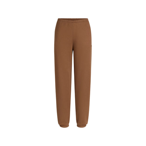 COTTON FLEECE JOGGER | BISON
